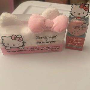 The Crème Shop X Hello Kitty Plush Headband & Macaron Lip Balm